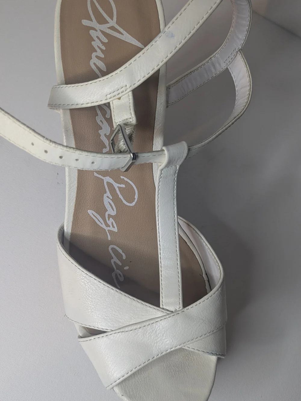 American Rag White Cork Platform Sandals